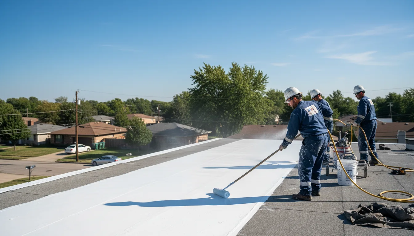 Commercial roof coating in Mikado, MI near me